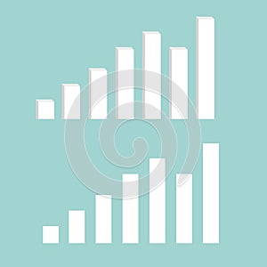 Graphs and charts set. Statistic and data, information infographic, vector illustration