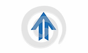 Grapic vector illustration of an upward direction with an attractive and luxurious shape photo