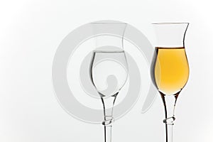 Grappa in glasses