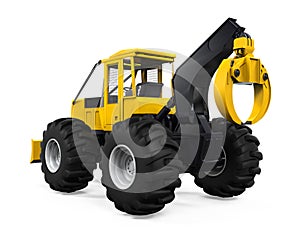 Grapple Skidder Isolated