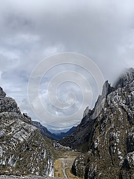 Grasberg mine mountains