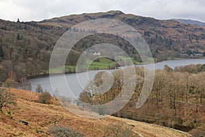 Grasmere Lake, Lake District, Cumbria, England, UK