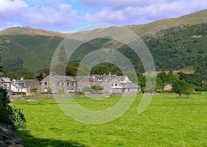 Grasmere village and Fells