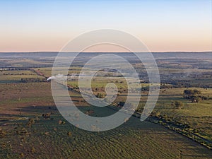 grass fields for livestock landfill on fire smoke