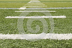 Grass football field markers