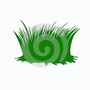 Grass green eco logo icon vector illustration