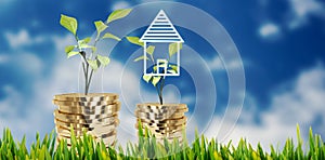 Composite image of grass growing outdoors