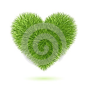 Grass heart symbol