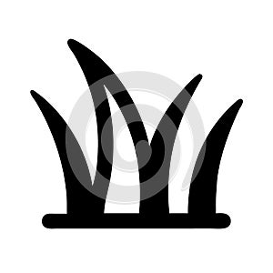 Grass icon nature environment greenery symbol