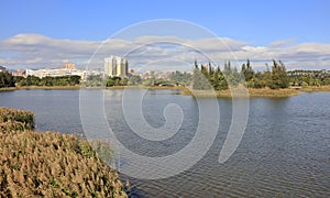 The Grass and lake of eco-park, adobe rgb