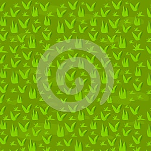 Grass, lawn abstract seamless background, game asset pattern, natural field herbs top view . Green meadow ui, gui.