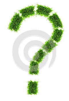 Grass question mark