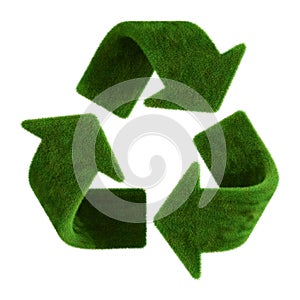 Grass recycle symbol