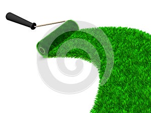 Grass with Rollerbrush