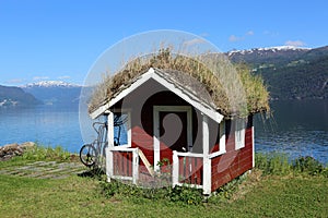 Grass roofed Hut photo