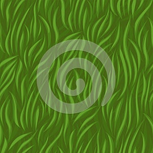 Grass seamless pattern, texture green grass waves for wallpaper ui game.