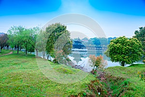 grass slope-Nanchang Mei Lake Scenic Area