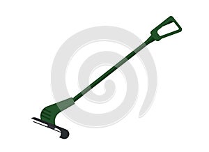 Grass trimmer illustration. Isolated on white background
