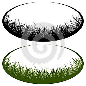 Grass vector logo