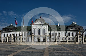 The Grassalkovich Palace in Bratislava