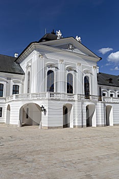 The Grassalkovich Palace in Bratislava on a sunny day