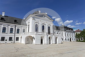 The Grassalkovich Palace in Bratislava on a sunny day