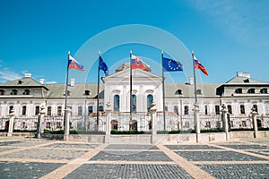 Grassalkovich Palace, residence of the president in Bratislava, Slovakia
