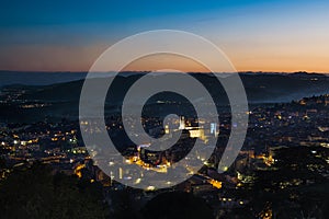 Grasse by night, France.