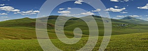 grassland in the steppe of Mongolia