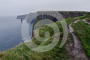 Grassy Path atop the Atlantic Ocean