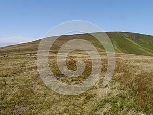 Grassy path up to Stybarrow Dodd, Lake District