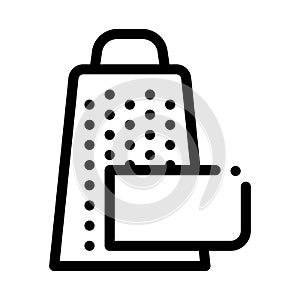 Grate cheese icon vector outline illustration