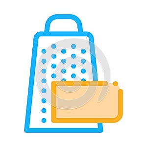 Grate cheese icon vector outline illustration
