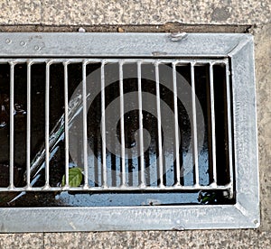 Grate covering, Sewer Storm water sump photo