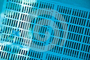 Grate over underwater pool drain