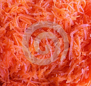 Grated carrots