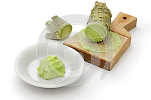 Grated fresh wasabi