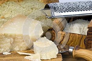 Grated Grana Padano photo