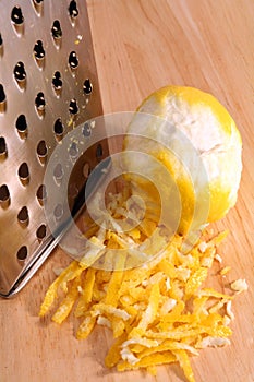 Grated lemon peel