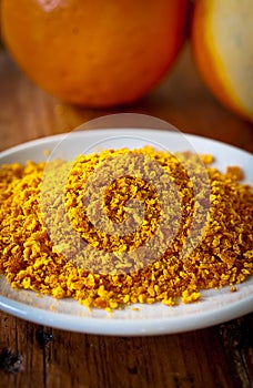 Grated orange rind