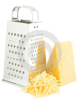 Grater and cheese