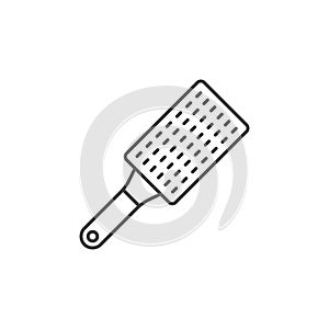 Grater icon in flat style. Cookery vector illustration on isolated background. Kitchen utensils sign business concept