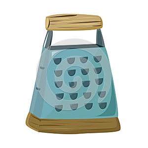A grater is a kitchen appliance for rubbing food.