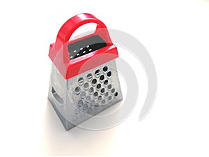 Grater on a white background.Kitchen