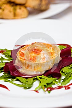 Gratinated goats cheese