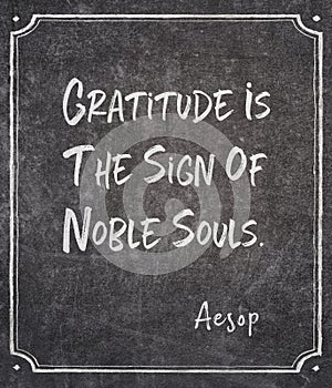 Gratitude is Aesop photo