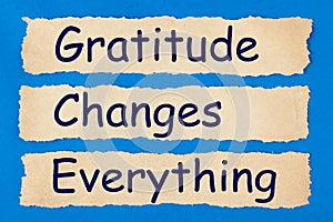 Gratitude Changes Everything