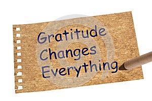 Gratitude Changes Everything