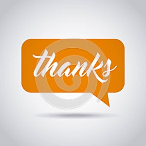 Gratitude message label icon