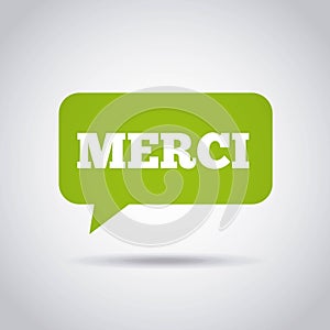 Gratitude message label icon